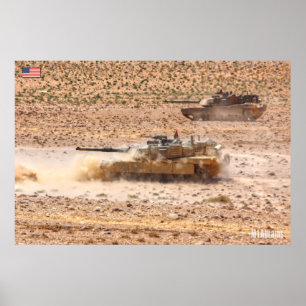 BATTLE TANK - M1-Abramen Poster