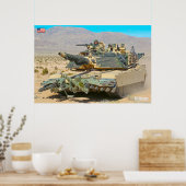 BATTLE TANK - M1-Abramen Poster (Keuken)