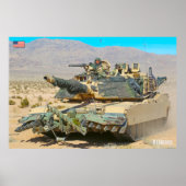 BATTLE TANK - M1-Abramen Poster (Voorkant)