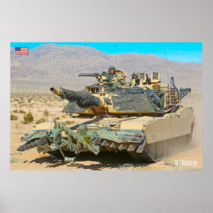 BATTLE TANK - M1-Abramen Poster