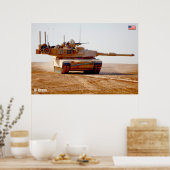 BATTLE TANK - M1-Abramen Poster (Keuken)