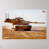 BATTLE TANK - M1-Abramen Poster (Voorkant)