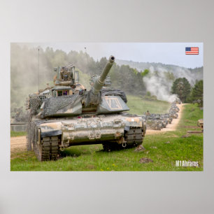 BATTLE TANK - M1-Abramen Poster