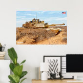 BATTLE TANK - M1-Abramen Poster (Thuiskantoor)