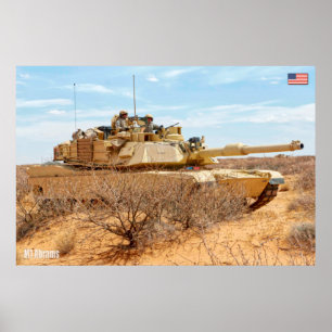 BATTLE TANK - M1-Abramen Poster