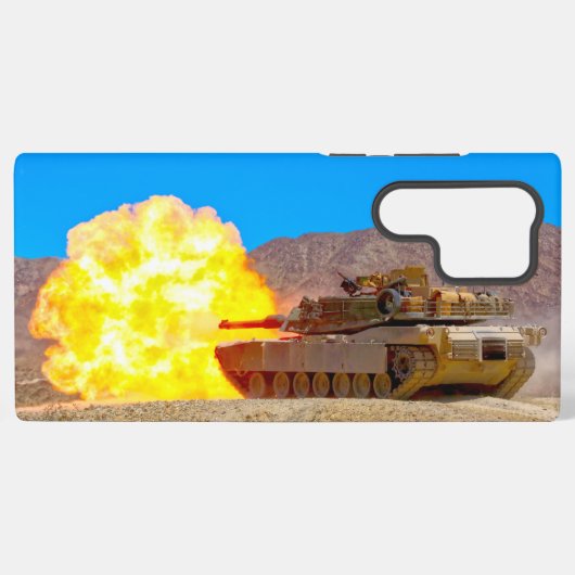 BATTLE TANK - M1-Abramen Samsung Galaxy Hoesje (Achterkant horizontaal)
