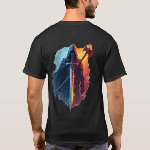 Battle Teseo - Zwaard & Bijl Gekruist T-shirt
