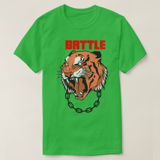Battle Tiger Classic TShirt (Design voorkant)
