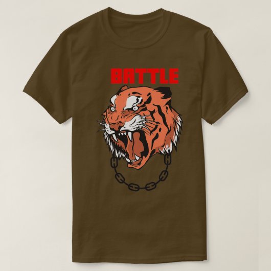 Battle Tiger T-shirt (Design voorkant)