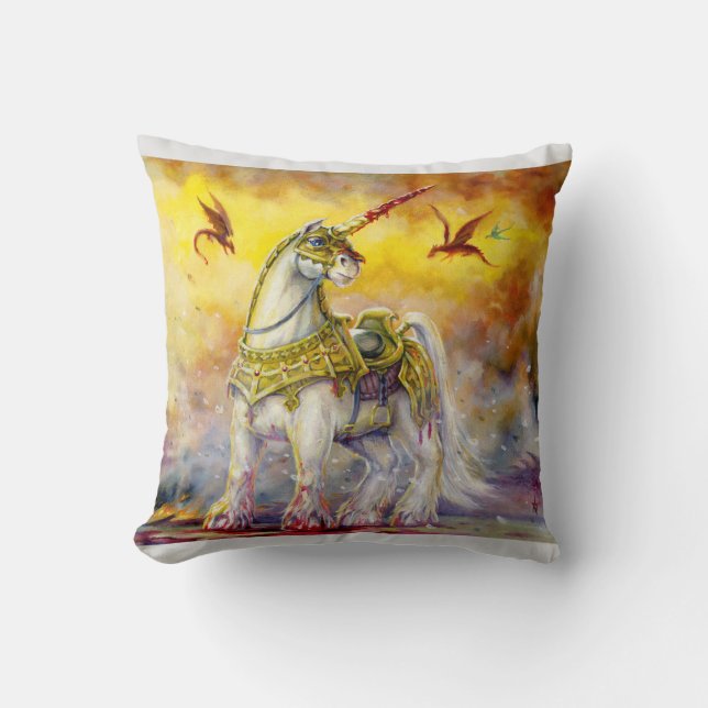Battle Unicorn Kussen (Voorkant)