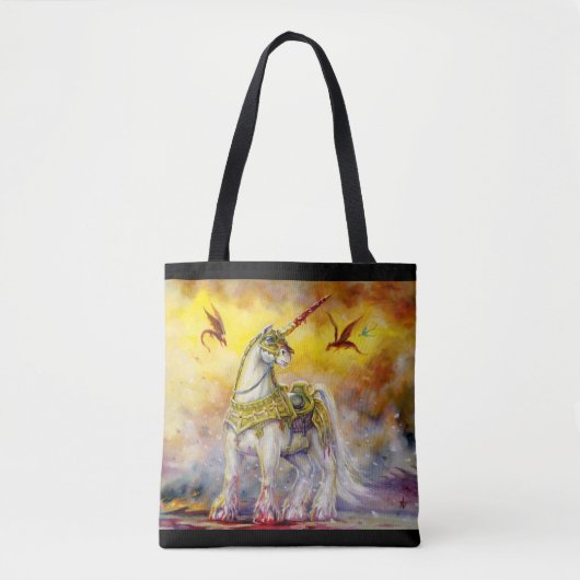 Battle Unicorn Tote Bag (Voorkant)