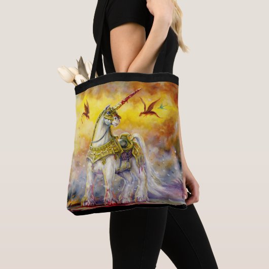Battle Unicorn Tote Bag (Dichtbij)