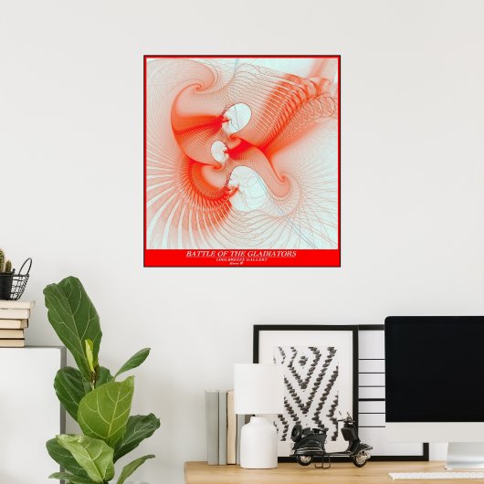 BATTLE VAN DE GLADIATOREN POSTER (Thuiskantoor)
