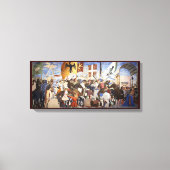 BATTLE VAN HERACLIUS, DOOR Piero Della Francesca Canvas Afdruk (Voorkant)