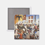 BATTLE VAN HERACLIUS, DOOR Piero Della Francesca Magneet (Voorkant / Achterkant)