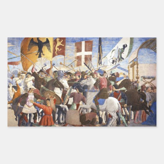 BATTLE VAN HERACLIUS, DOOR Piero Della Francesca Rechthoekige Sticker (Voorkant)