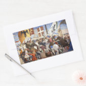 BATTLE VAN HERACLIUS, DOOR Piero Della Francesca Rechthoekige Sticker (Envelop)