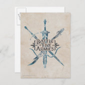 BATTLE VAN VIJF ARMIES™ Logo Briefkaart (Voorkant / Achterkant)