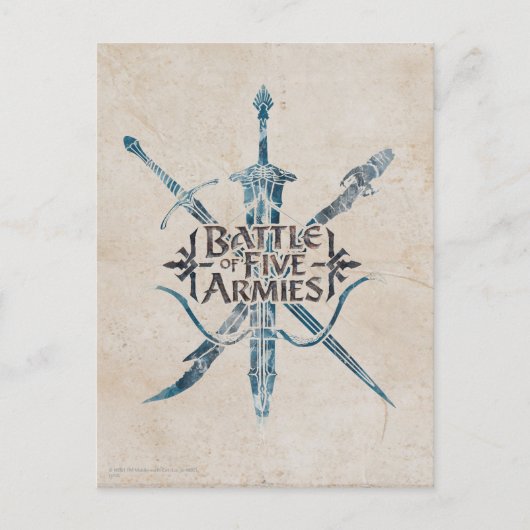 BATTLE VAN VIJF ARMIES™ Logo Briefkaart (Voorkant)