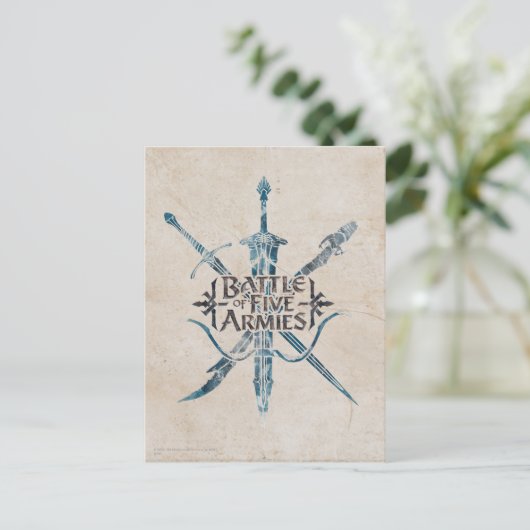 BATTLE VAN VIJF ARMIES™ Logo Briefkaart (Staand voorkant)