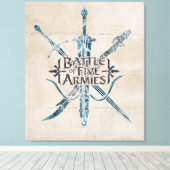 BATTLE VAN VIJF ARMIES™ Logo Canvas Afdruk (Insitu (Houten vloer))