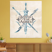 BATTLE VAN VIJF ARMIES™ Logo Canvas Afdruk (Insitu (Woonkamer))