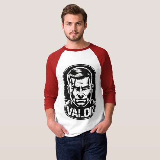 Battle-versleten Commando T-shirt Graphic (Voorkant volledig)