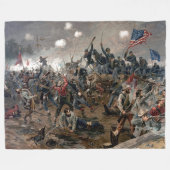 BATTLE VOOR CIVIELE OORLOG FLEECE DEKEN (Voorkant (Horizontaal))