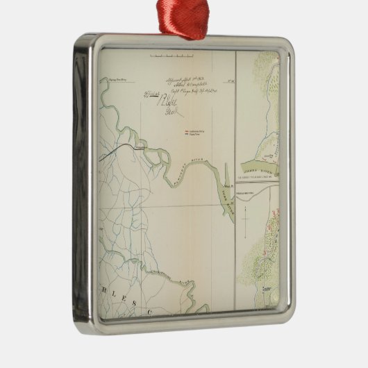 Battleareas Richmond, Va Metalen Ornament (Rechts)