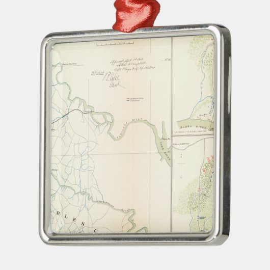 Battleareas Richmond, Va Metalen Ornament (Links)