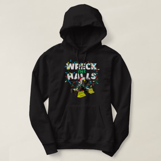 BattleBots Christmas Robot Whiplash Wreck The Hall Hoodie (Design voorkant)