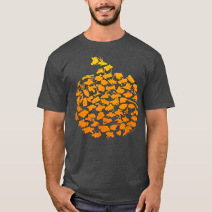 Battlebots Halloween Pumpkin Bot Collage 144 T-shirt