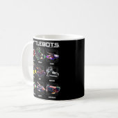 Battlebots Robot Fotodoos Omhoog Koffiemok (Voorkant links)