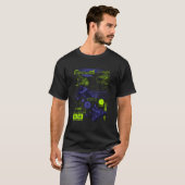 Battlebots Sawblaze Battle Schematics T-shirt (Voorkant volledig)