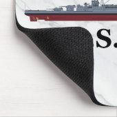 Battlecruiser Hood Mousepad Muismat (Hoek)