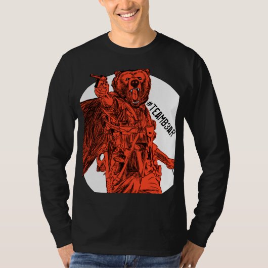 Battlefield B3ar Oranje #teamb3ar T-shirt (Voorkant)