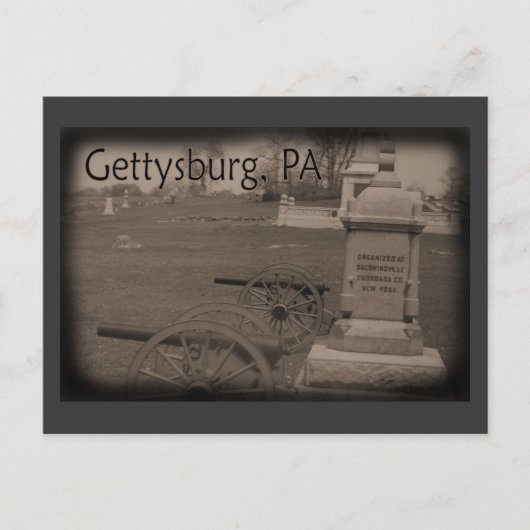 Battlefield of Gettysburg Briefkaart (Voorkant)