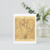 Battlefield of Gettysburg Map door John Bachelder Briefkaart (Staand voorkant)