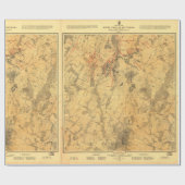 Battlefield of Gettysburg Map door John Bachelder Cadeaupapier (Vlak)