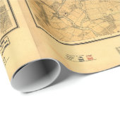 Battlefield of Gettysburg Map door John Bachelder Cadeaupapier (Rol Hoek)