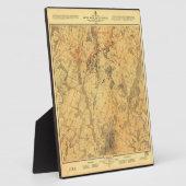 Battlefield of Gettysburg Map door John Bachelder Fotoplaat (Zijkant)
