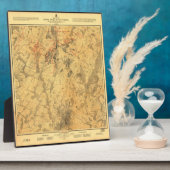 Battlefield of Gettysburg Map door John Bachelder Fotoplaat (Zijkant)