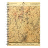 Battlefield of Gettysburg Map door John Bachelder Notitieboek (Voorkant)