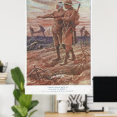 Battlefield War Friendship Leading Blind Solind Poster (Thuiskantoor)