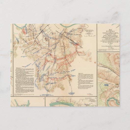 Battlefields Nashville, Tenn Briefkaart (Voorkant)