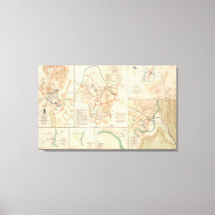 Battlefields Nashville, Tenn Canvas Afdruk