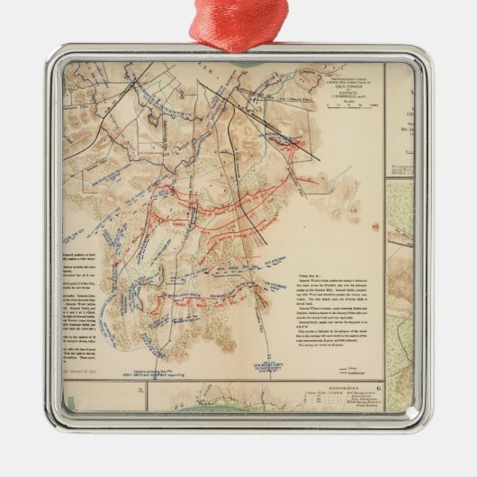 Battlefields Nashville, Tenn Metalen Ornament (Voorkant)