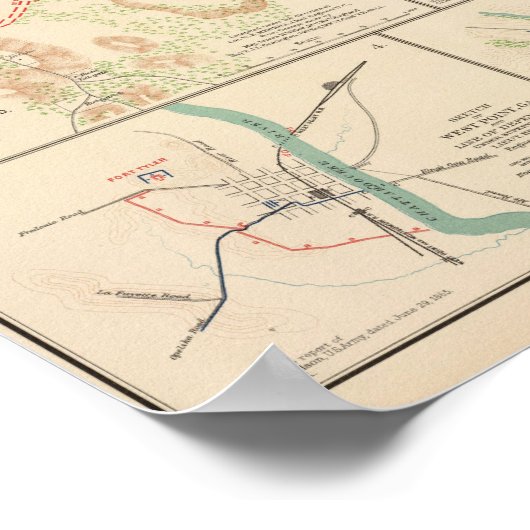 Battlefields Nashville, Tenn Poster (Hoek)