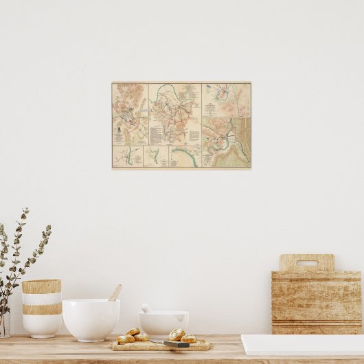 Battlefields Nashville, Tenn Poster (Keuken)