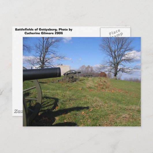 Battlefields of Gettysburg Briefkaart (Voorkant / Achterkant)